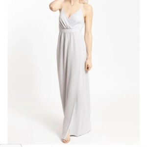 PARK & FIFTH Dove Grey Dress Maxi Wedding Guest 10